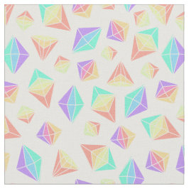 Muster für geometrische Kristalle bei Pastel Rainb Stoff