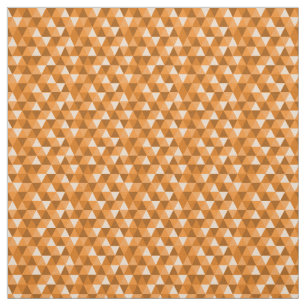 Muster für geometrische Orange-Dreiecke Stoff