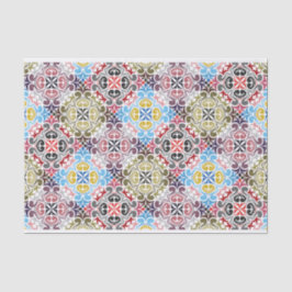 Muster für geometrische Quadrate Seidenpapier