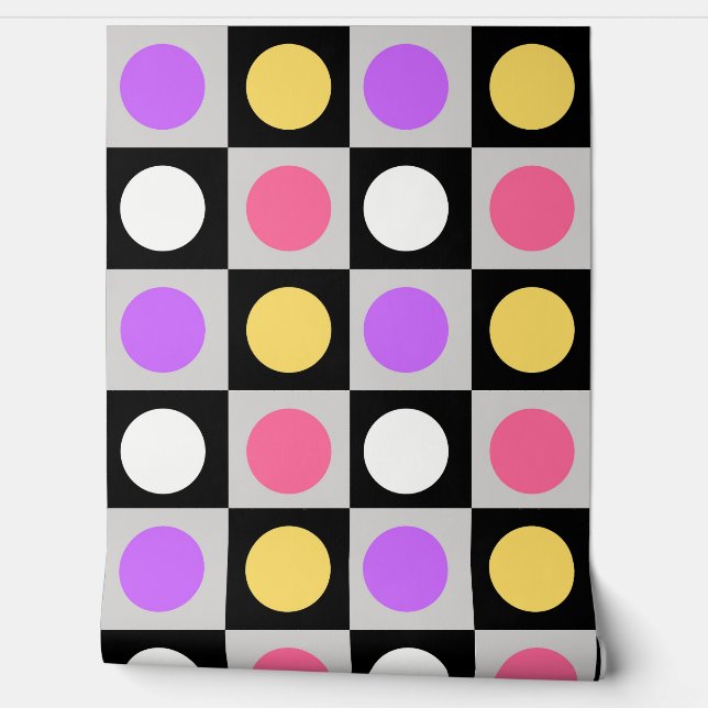 Muster für geometrische Schaltkreise Tapete (Abrollen)