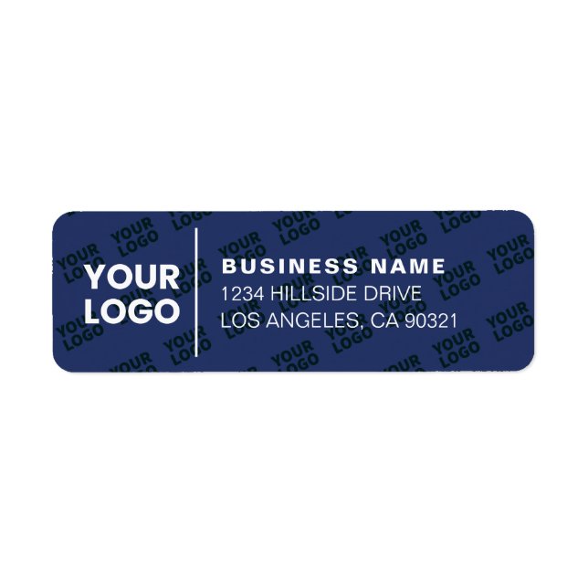 Muster für gepolsterte Logos Moderne blaue Navy-Rü (Vorne)