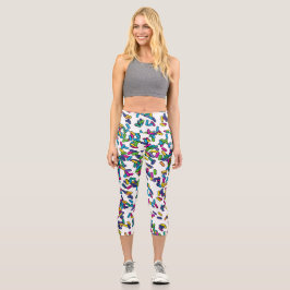 Muster für gescatte Sprinkles Capri Leggings