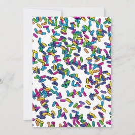 Muster für gescatte Sprinkles Feiertagskarte