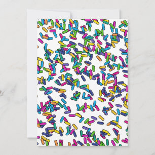 Muster für gescatte Sprinkles Feiertagskarte