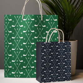 Muster für Golf Club Papier Mittlere Geschenktüte