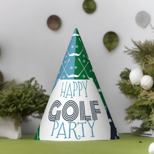 Muster für Golf Club Papier Partyhütchen