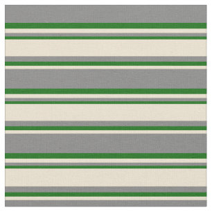 Muster für graue, beige und dunkelgrüne Streifen Stoff