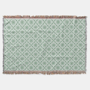 Muster für grün und weiß geometrische Kreise Decke