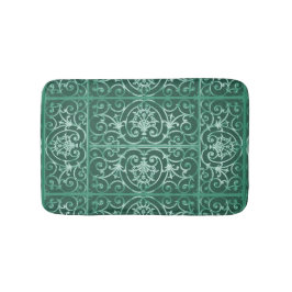 Muster für grüne Blätter Badematte