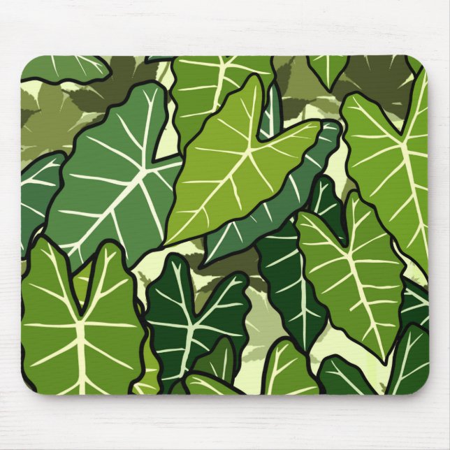 Muster für grüne Blätter Mousepad (Vorne)