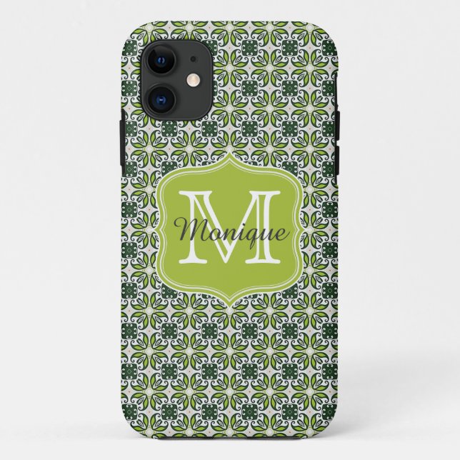 Muster für grüne Blume Case-Mate iPhone Hülle (Rückseite)