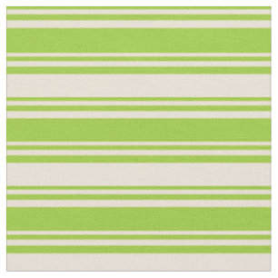 Muster für grüne und Bisque Lines Stoff