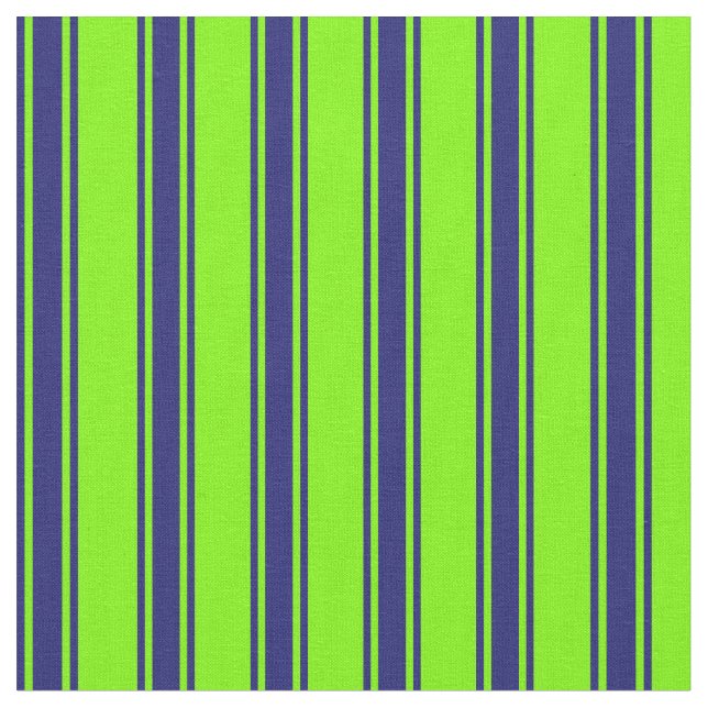 Muster für grüne und Midnight Blue Lines Stoff (Nahaufnahme)