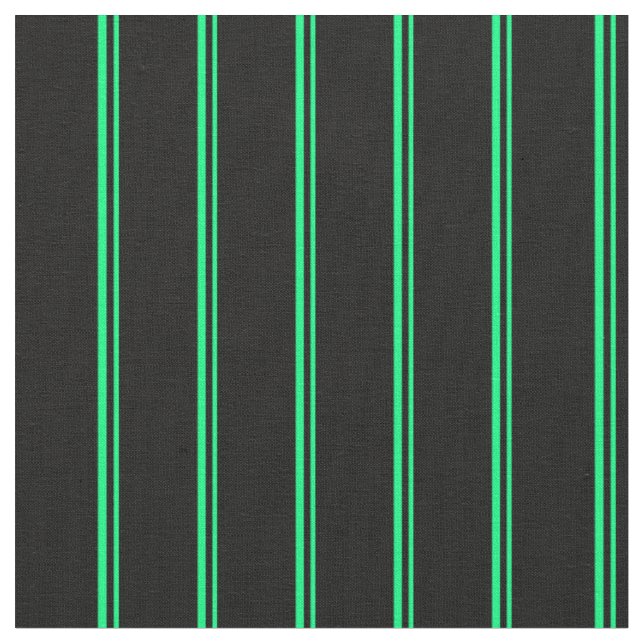 Muster für grüne und schwarze Linien Stoff (Nahaufnahme)