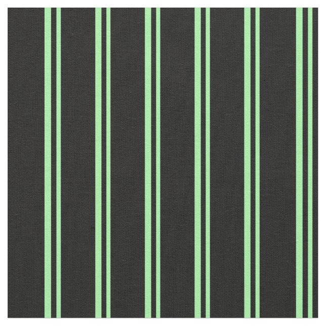 Muster für grüne und schwarze Linien Stoff (Nahaufnahme)