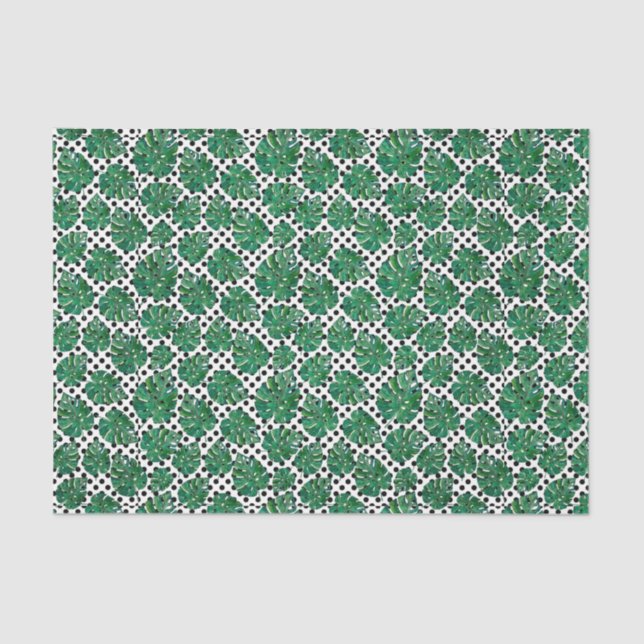 Muster für grünes Leaf 10 Seidenpapier (Vorderseite)