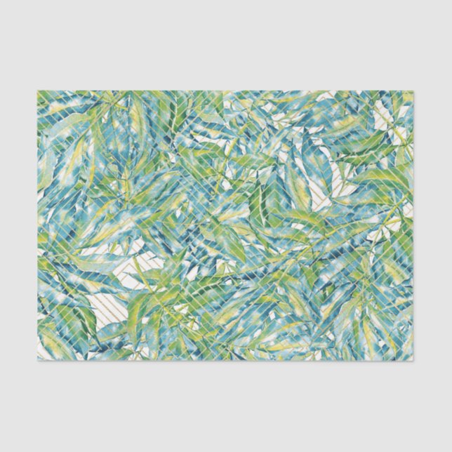 Muster für grünes Leaf 12 Seidenpapier (Vorderseite)