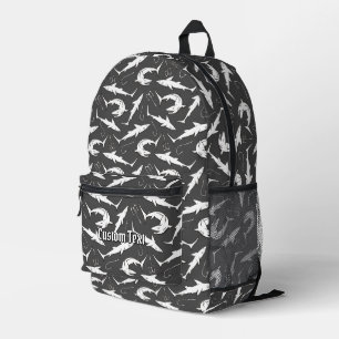 Muster für Haie und Haken Bedruckter Rucksack