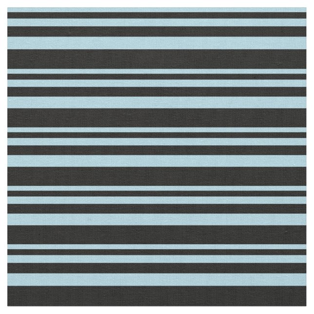 Muster für hellblaue und schwarze Streifen Stoff (Nahaufnahme)