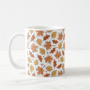 Muster für Herbst-Blätter und Acorns Kaffeetasse