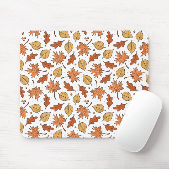 Muster für Herbst-Blätter und Acorns Mousepad (Mit Mouse)