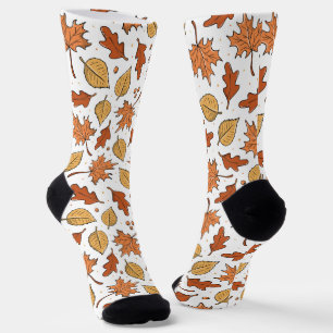 Muster für Herbst-Blätter und Acorns Socken