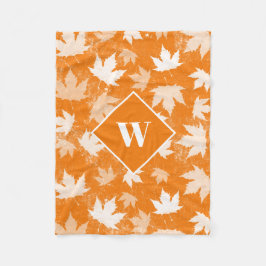 Muster für Herbstlaub im Herbst Fleecedecke