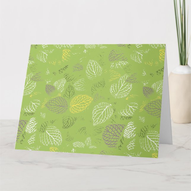 Muster für Herbstverläufe 6 Dankeskarte (Vorderseite)