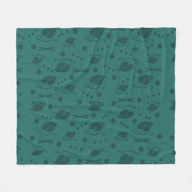 Muster für Herbstverläufe Aquamarin Fleecedecke (Vorderseite (Horizontal))