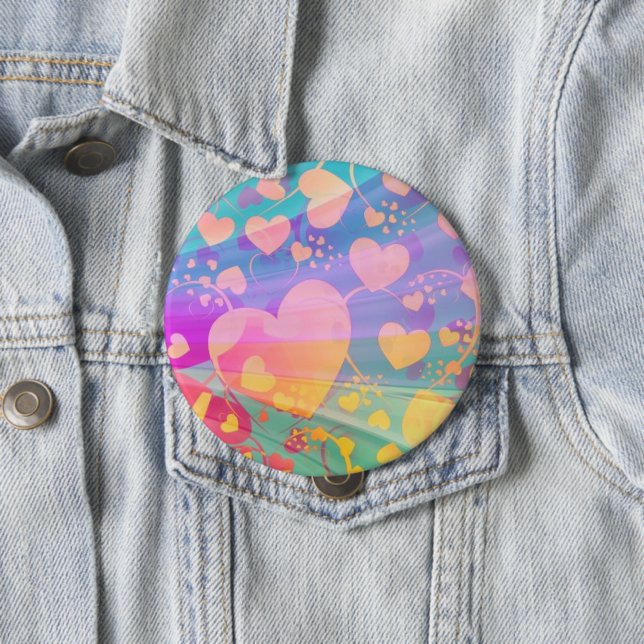Muster für Herz-Liebe-Muster Button (Beispiel)