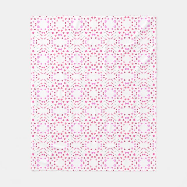 Muster für Herz und Pfeile Fleece Blanket (Vorderseite)