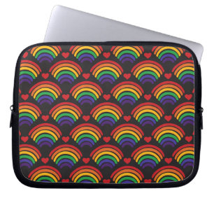 Muster für Herz und Rainbows Laptopschutzhülle