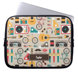 Muster für hipsterrific Hipster Things (keraisch) Laptopschutzhülle