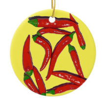 Muster für Hot Red Chili Paprikaschoten