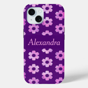 Muster für hübsche Lila Blume Case-Mate iPhone Hülle
