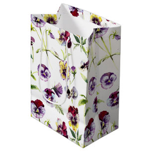 Muster für hübsche Stiefmütterchen Mittlere Geschenktüte