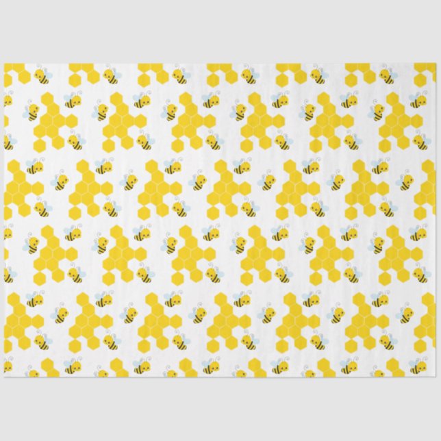 Muster für Hummeln und Honeycomb Seidenpapier (Vorderseite)