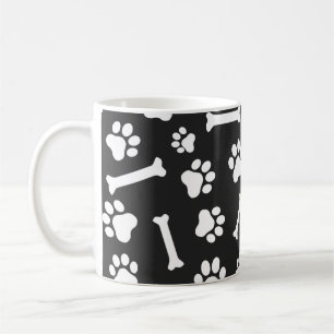 Muster für Hunde - Schwarz/Weiß Kaffeetasse