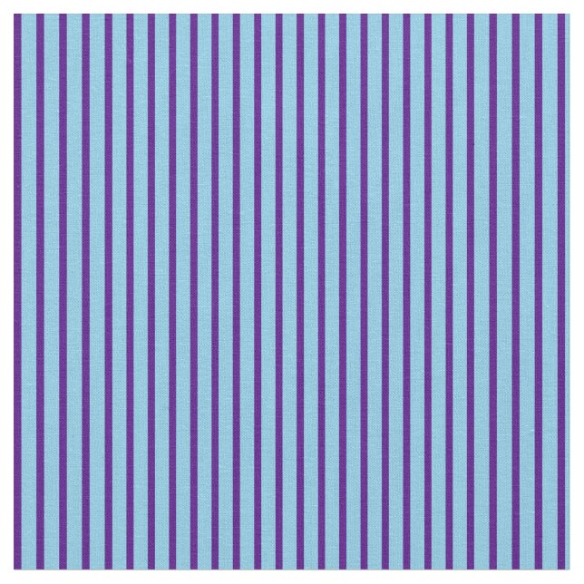Muster für Indigo- und Sky Blue Stripes/Lines Stoff (Nahaufnahme)