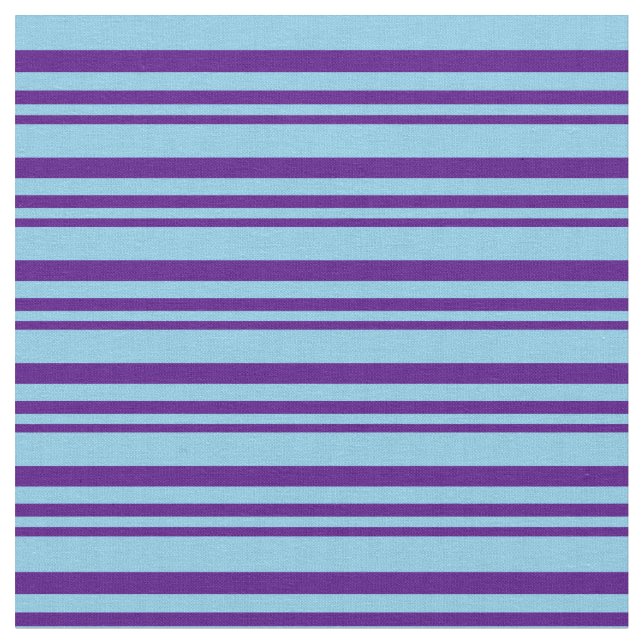 Muster für Indigo- und Sky Blue Stripes/Lines Stoff (Nahaufnahme)