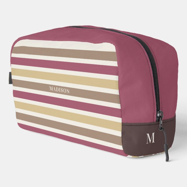 Muster für individuelle Name- und Monogramm-Retro- Waschbeutel (Rechte Ecke)