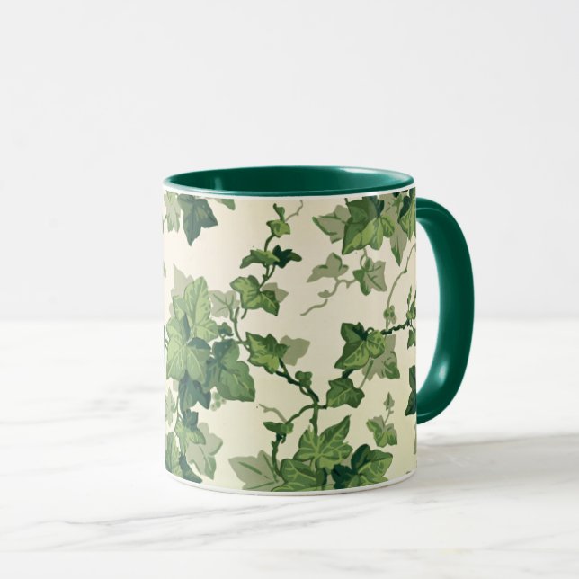 Muster für Ivy-Blätter Tasse (VorderseiteRechts)