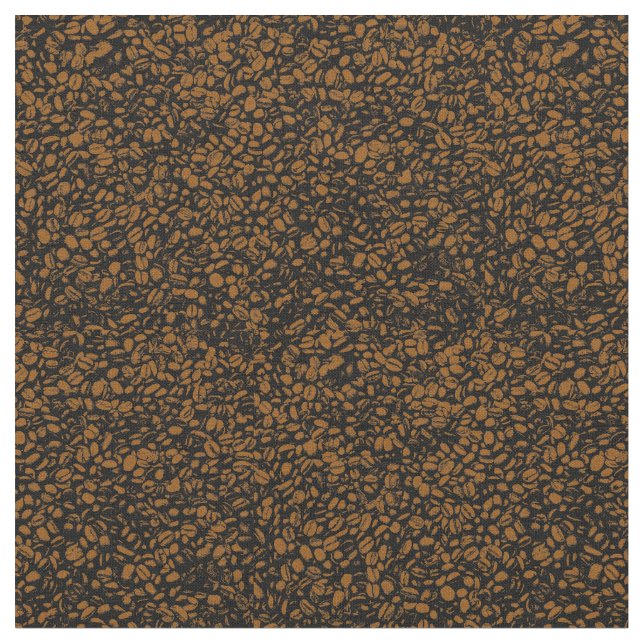Muster für Kaffeebohnen Stoff (Nahaufnahme)