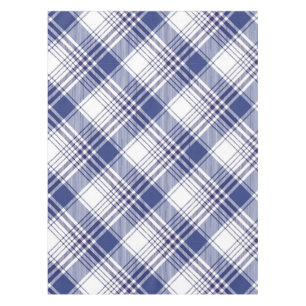 Muster für Karierte Raute von Navy Blue Tartan Tischdecke