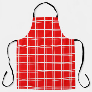 Muster für Karierte rote Windows-Rasterstreifen Schürze