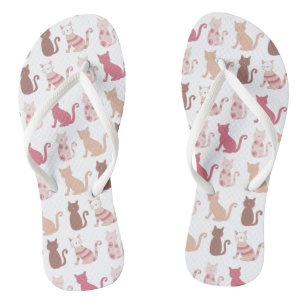 Muster für Katzen-Liebhaber Flip Flops