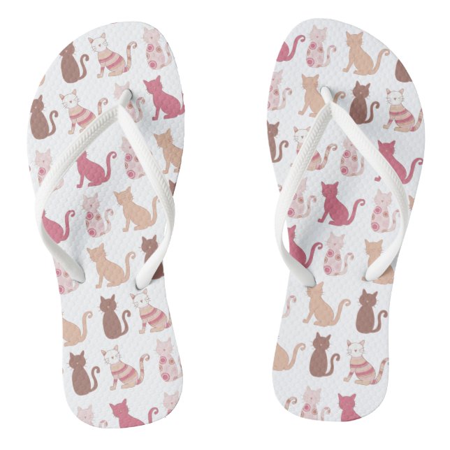 Muster für Katzen-Liebhaber Flip Flops (Fußbett)