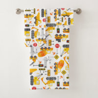 Muster für kids Watercolor Construction Vehicles