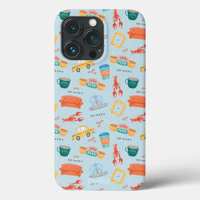 Muster für klassische FRIENDS™ Icons Case-Mate iPhone Hülle (Rückseite)