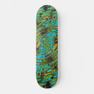 Muster für kosmisches Flüssigglas Skateboard